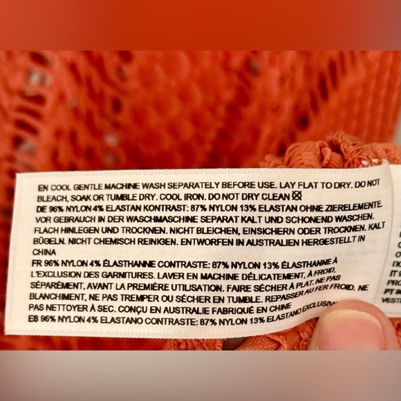 NWT Seafolly Marrakesh Tassel Cover-Up Dress Cinnamon Size‎ S - Picture 9 of 13